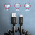 AXAGON BUCM-AM10TB - 0.6 m - USB C - USB A - USB 2.0 - 480 Mbit/s - Black