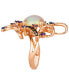 ფოტო #3 პროდუქტის Crazy Collection® Multi-Gemstone (2-3/8 ct. t.w.) & Diamond (1/2 ct. t.w.) Swirl Abstract Statement Ring in 14k Rose Gold
