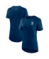 ფოტო #3 პროდუქტის Women's Deep Sea Blue Seattle Kraken Authentic Pro Rink Raglan Tech T-shirt