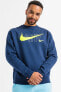 Фото #5 товара Толстовка мужская Nike Air Sportswear Clup Голубая Стандартного кроя
