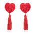 Rose Heart Nipple Covers Red