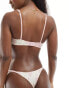 Фото #2 товара Wild Lovers Emily contrast floral print thong in pink and white