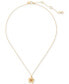 ფოტო #2 პროდუქტის Gold-Tone Paradise Flower Mini Pendant Necklace, 16" + 3" extender