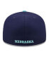 ფოტო #4 პროდუქტის Men's Navy, Light Blue Nebraska Huskers 59FIFTY Fitted Hat