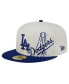 Фото #1 товара Men's Cream/Royal Los Angeles Dodgers Lonestar 59FIFTY Fitted Hat