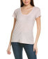 Фото #1 товара James Perse Sheer Slub T-Shirt Women's Grey 0