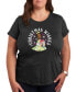 ფოტო #1 პროდუქტის Air Waves Trendy Plus Size Disney Tiana Christmas Wishes Graphic T-shirt