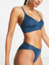 Sloggi Body Adapt seamless bralette with adjustable straps in teal