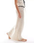 Фото #2 товара ASOS DESIGN knit maxi beach skirt in cream