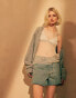 Topshop denim lover short in dirty bleach Dirty Bleach, 36 - фото #2