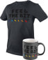 Neo T-shirt z nadrukiem, FEEL THE BIT, rozmiar M