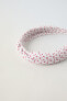 BRAIDED CHERRY PRINT HEADBAND