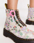 Dr Martens Sinclair flatform boots in floral mash up