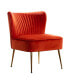 Фото #27 товара 25" Wide Upholstered Tufted Velvet Accent Chair With Metal Leg