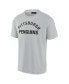 Men's and Women's Gray Pittsburgh Penguins Super Soft Short Sleeve T-shirt