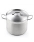 Фото #3 товара Stockpots Stainless Steel, 8 Quart Professional Grade Stock Pot with Lid, Silver