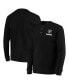 Фото #8 товара Men's Black Las Vegas Raiders Logo Maverick Thermal Henley Long Sleeve T-shirt