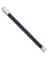 ფოტო #3 პროდუქტის Stainless Steel Navy Blue Leather Bracelet