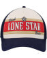 ფოტო #2 პროდუქტის Men's Cream, Navy Lone Star Beer Sinclair Snapback Hat