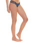 Фото #3 товара Vitamin A 188626 Womens Swimwear Cheeky Bikini Bottom Solid Ink Ecolux Size 8/M
