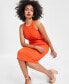 Фото #4 товара Women's Textured Midi Dress, Created for Macy's