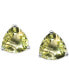 Lemon Quartz Trillion Stud Earrings (5 ct. t.w.) in Sterling Silver