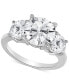 ფოტო #1 პროდუქტის Certified Lab Grown Diamond Three Stone Engagement Ring (4 ct. t.w.) in 14k Gold