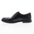 Фото #15 товара Clarks Un Tailor Wing 26144681 Mens Black Oxfords Wingtip & Brogue Shoes