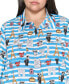 Plus Size Whimsical Graphic Button-Front Blouse, Created for Macy's