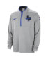 Men's Silver Dallas Mavericks 2023/24 City Edition Authentic Coaches Half-Zip Jacket