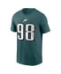 Men's Jalen Carter Midnight Green Philadelphia Eagles 2023 NFL Draft First Round Pick Player Name and Number T-shirt