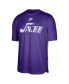 Men's Purple Utah Jazz Hardwood Classics 2023/24 Classic Edition Performance Pregame Shooting T-shirt