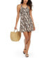 Фото #1 товара Miken 259064 Women Juniors' Leopard-Print Cover-Up Dress Cheetah Size Large
