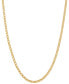 Фото #1 товара Italian Gold double Curb Link 18" Chain Necklace (3-1/2mm) in 10k Gold