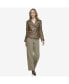 ფოტო #2 პროდუქტის Salla Smooth Asymmetrical Lamb Women's Leather Moto Jacket