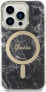 Guess Zestaw Guess GUBPP14LHMEACSK Case+ Charger iPhone 14 Pro 6,1" czarny/black hard case Marble MagSafe NoSize