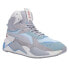 Фото #2 товара Puma RsX Mid Wtr Blue Lace Up Mens Blue Sneakers Casual Shoes 38042301