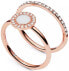 Gold-plated double ring with glittering ring JF02666791
