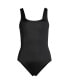 Фото #18 товара Women's Chlorine Resistant High Leg Soft Cup Tugless Sporty One Piece Swimsuit