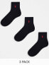 Фото #2 товара Polo Ralph Lauren 3 pack sport socks in black