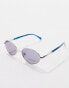 Jeepers Peepers oval sunglasses in silver