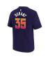 Big Boys Kevin Durant Purple Phoenix Suns 2023/24 City Edition Name and Number T-shirt