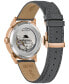 ფოტო #3 პროდუქტის Men's Frank Sinatra Summer Wind Automatic Gray Leather Strap Watch 40mm