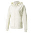 Puma Studio Yogini Full Zip Jacket Womens White Casual Athletic Outerwear 520989