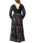 ფოტო #3 პროდუქტის Women's Plus Size Isabella Embroidered Mesh Formal Gown