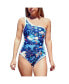 ფოტო #1 პროდუქტის Day/Night Zoo Reversible One-Shoulder One-Piece Swimsuit