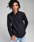 Фото #1 товара Men's Poplin Long-Sleeve Button-Up Shirt