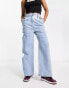 Фото #8 товара Native Youth cut out detail straight leg jeans in washed blue