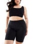 ASOS 4505 Curve Icon 8 inch soft touch legging short in black Черный, EU 54 - фото #5