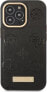 Guess Guess GUHMP13LSAPSTK iPhone 13 Pro / 13 6,1" czarny/black hardcase Peony Logo Plate MagSafe